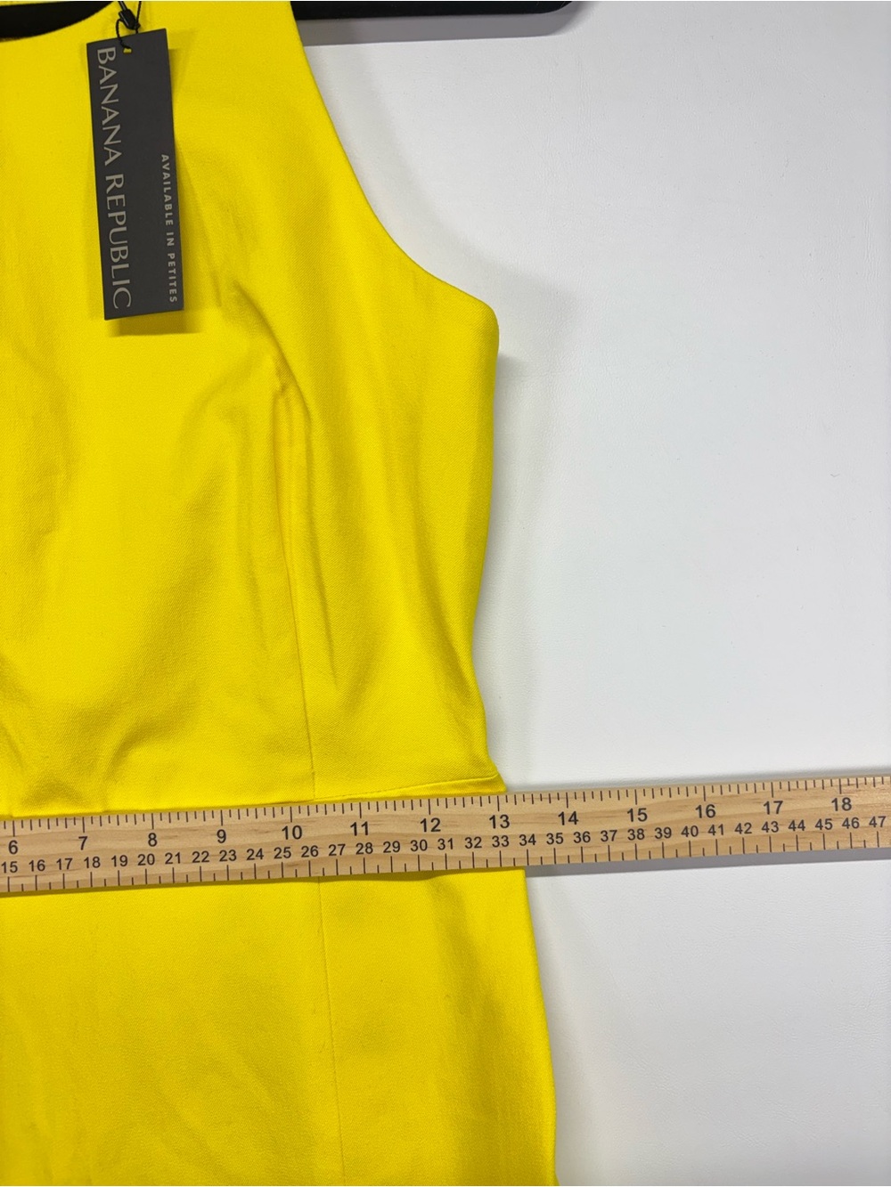✨Banana Republic Bright Yellow Midi Sheath Dress Size 2 - Picture 12 of 13